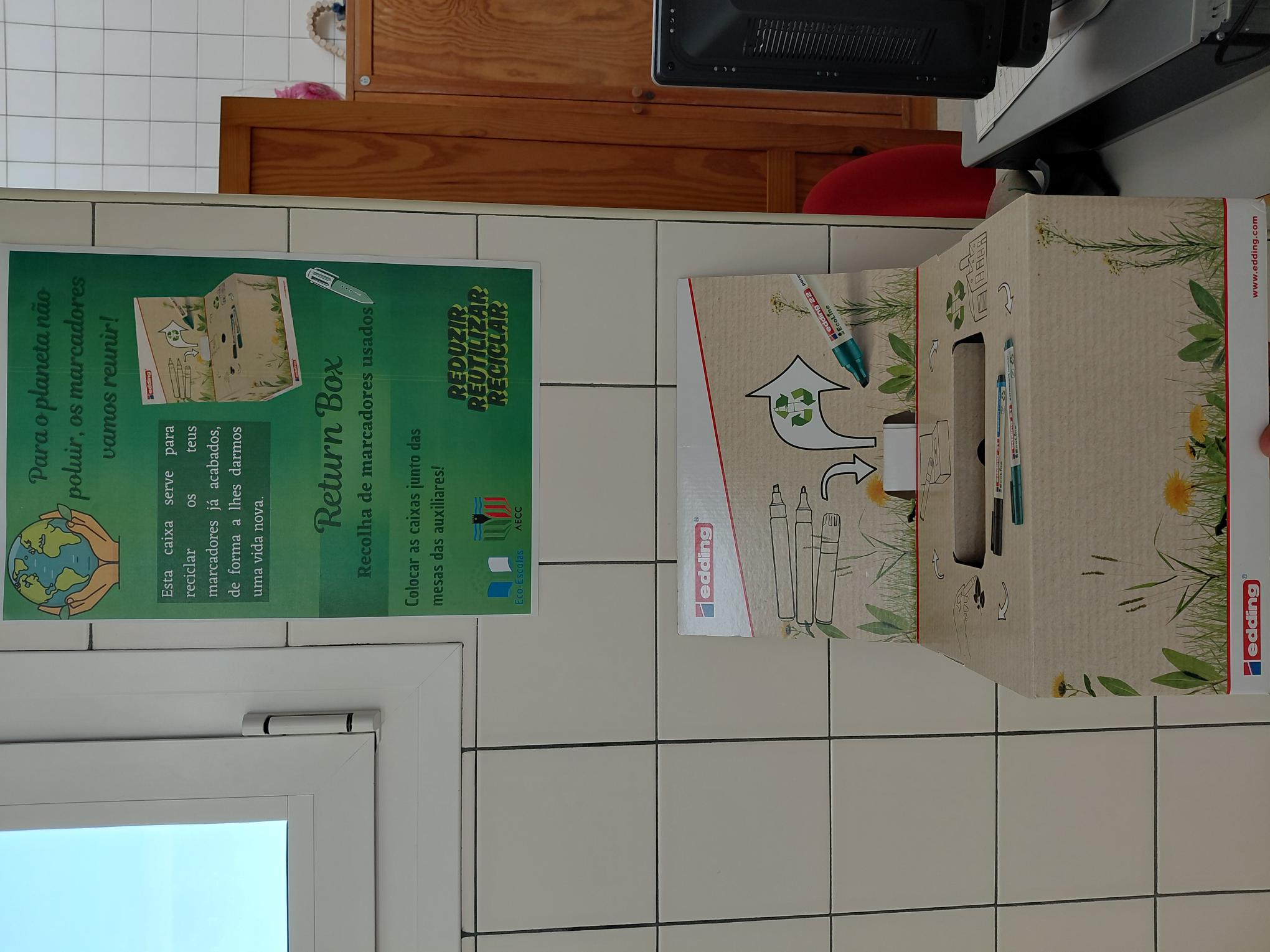 Localização do cartaz e da return box