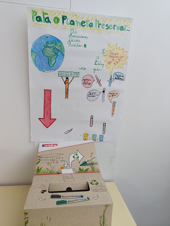 Para o Planeta Preservar
Os marcadores deves reciclar.
E a Edding veio ajudar!