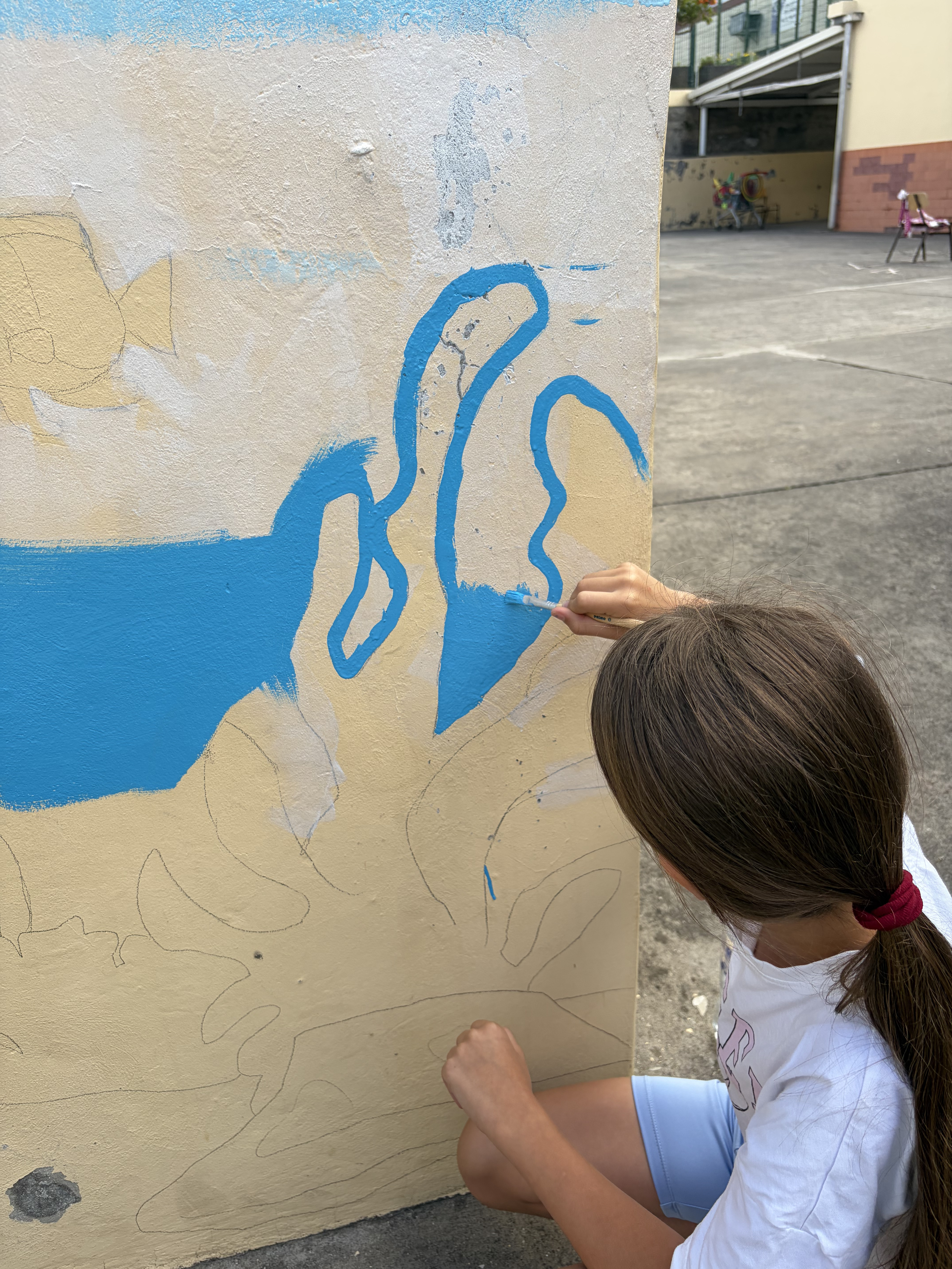 Pintura do fundo marítimo.