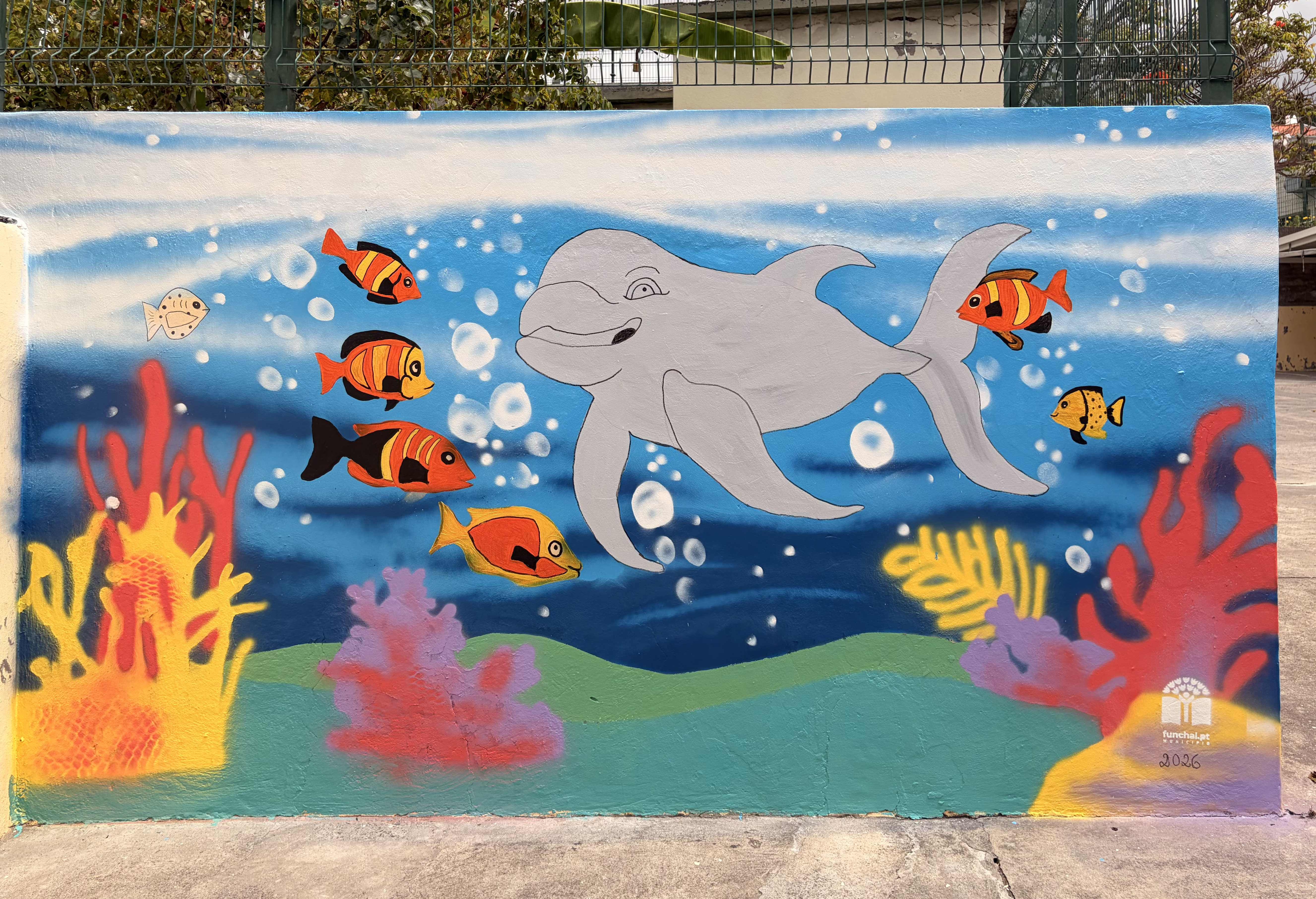 A pintura finalizada.