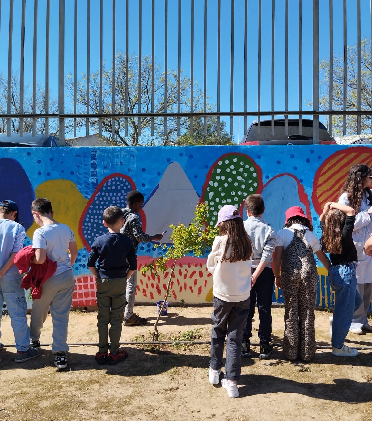 Parte final das Pinturas do Mural.