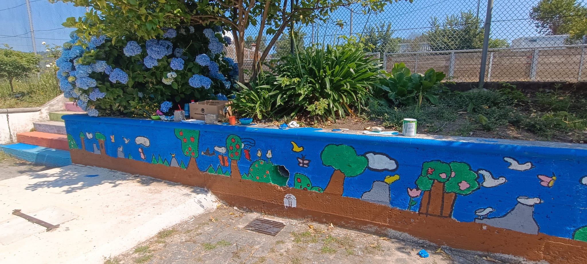 Muro concluído